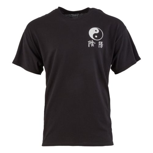 Yin & Yang T-Shirt with Kanji Design (Small Logo)