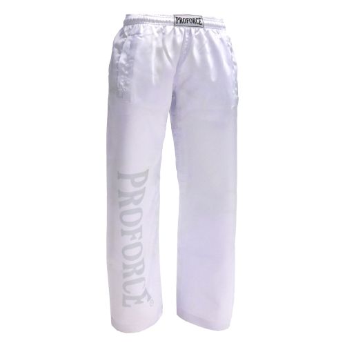 ProForce Sport® Satin Demo Pants Pearl White w/ Side Pockets