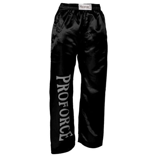 ProForce Sport® Satin Demo Pants Black w/ Side Pockets
